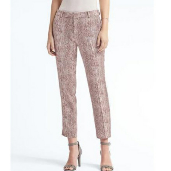 Banana Republic Pants - Banana Republic Snake Print Avery Trouser Pant